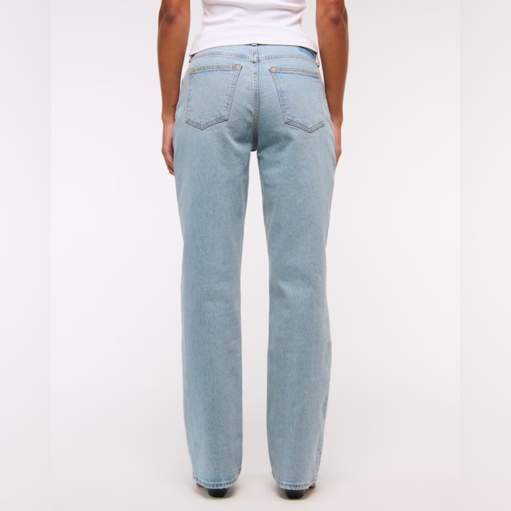 Abercrombie Vintage Comfort Stretch Curve Love Low Rise Baggy Jean Size 30L - Picture 12 of 14
